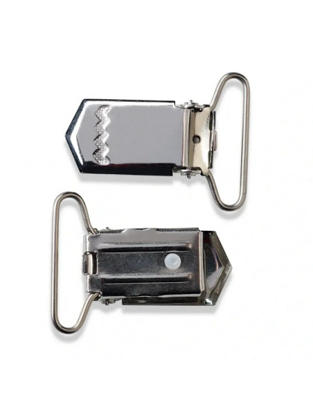 Clips pour bretelles, 35mm, argenté