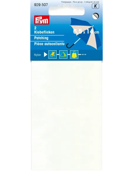 Pièce autocollante Prym, Blanc, 6,5 x 14 cm | Zephyr Tissus