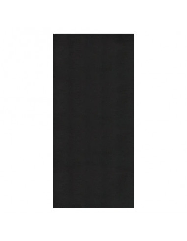 Pièce autocollante, nylon, 6,5 x 14cm, noir