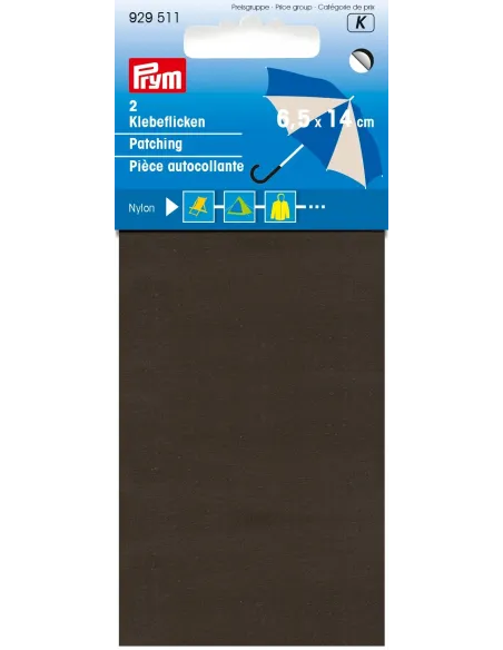 Pièce autocollante Prym marron 6,5 x 14 cm | Zephyr Tissus