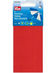 Pièce autocollante Prym, rouge, 6,5 x 14 cm | Zephyr Tissus
