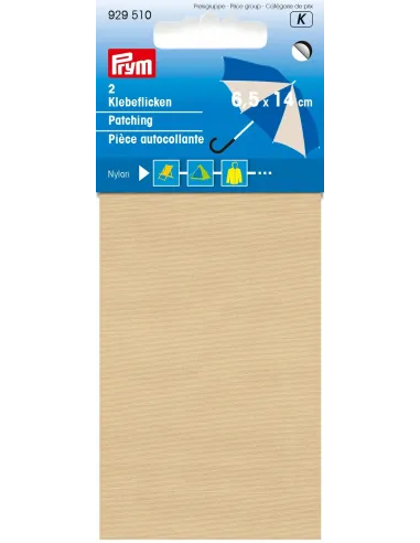 Pièce autocollante Prym beige 6,5 x 14 cm | Zephyr Tissus