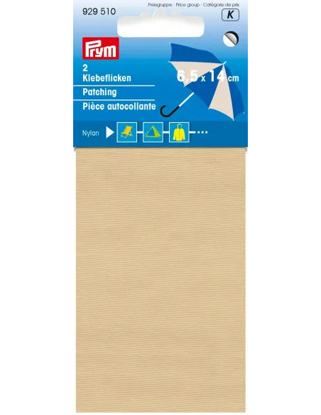 Pièce autocollante Prym beige 6,5 x 14 cm | Zephyr Tissus