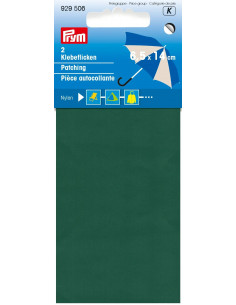 Pièce autocollante, nylon, 10 x 18cm, vert