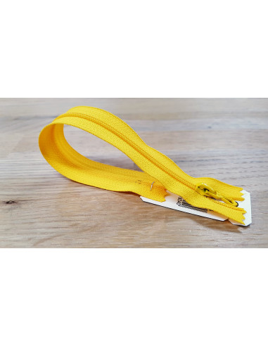 Fermeture Eclair Z51, Nylon, jaune tournesol, 15cm