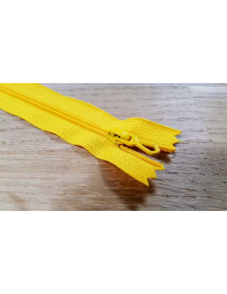 Fermeture à glissière Prym Z51 18 cm, jaune | Zephyr Tissus