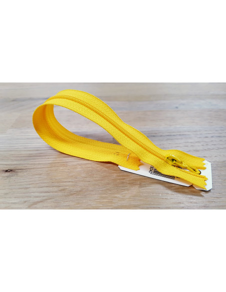 Fermeture Eclair Z51, Nylon, jaune tournesol, 35cm