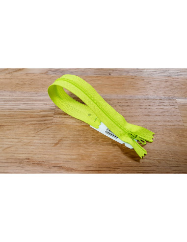 Fermeture Eclair Z51, Nylon, vert pomme, 25cm