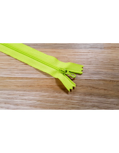 Fermeture Eclair Z51, Nylon, vert pomme, 35cm