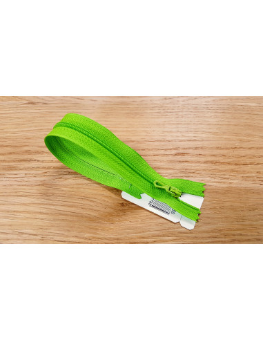 Fermeture Eclair Z51, Nylon, vert citron, 10cm