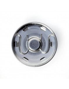 Boutons pression à coudre, 30mm, argenté 2