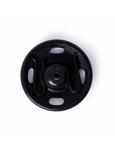 Boutons pression à coudre, 15mm, noir