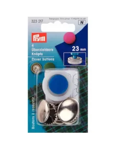 Boutons à recouvrir Prym 23 mm argent | Zephyr Tissus