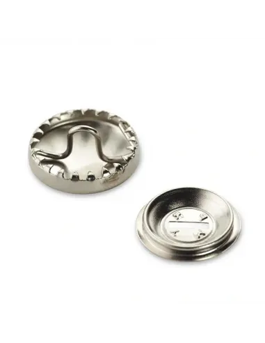 Boutons à recouvrir Prym 23 mm argent | Zephyr Tissus