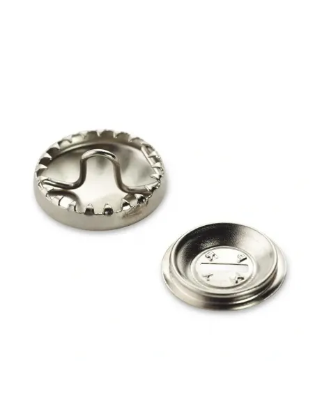 Boutons à recouvrir Prym 23 mm argent | Zephyr Tissus