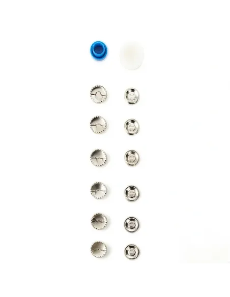 Boutons à recouvrir Prym 23 mm argent | Zephyr Tissus