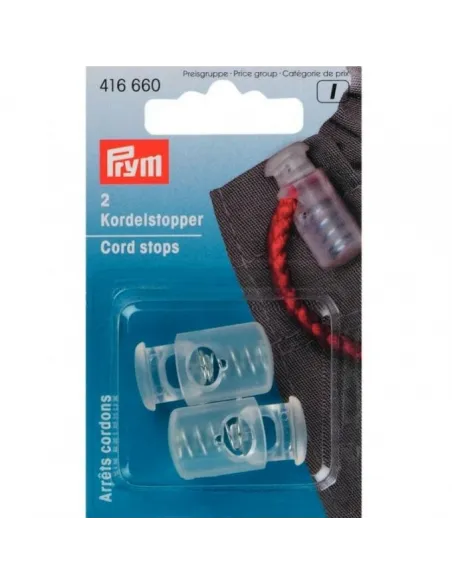Arrêt cordon Prym 1 trou transparent | Zephyr Tissus