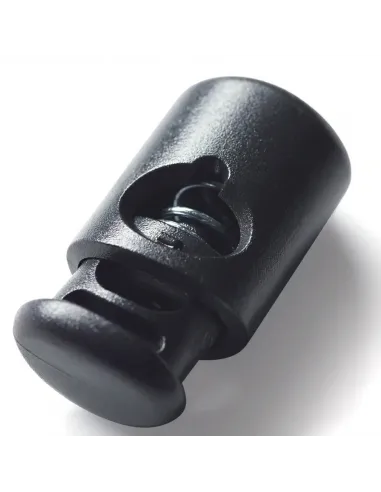 Arrêt cordon Prym 1 trou noir, plastique | Zephyr Tissus