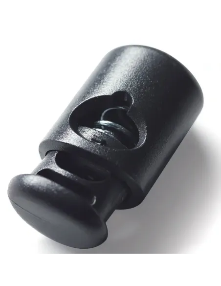 Arrêt cordon Prym 1 trou noir, plastique | Zephyr Tissus
