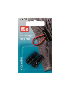 Arrêt cordon Prym 2 trous noir, petit | Zephyr Tissus
