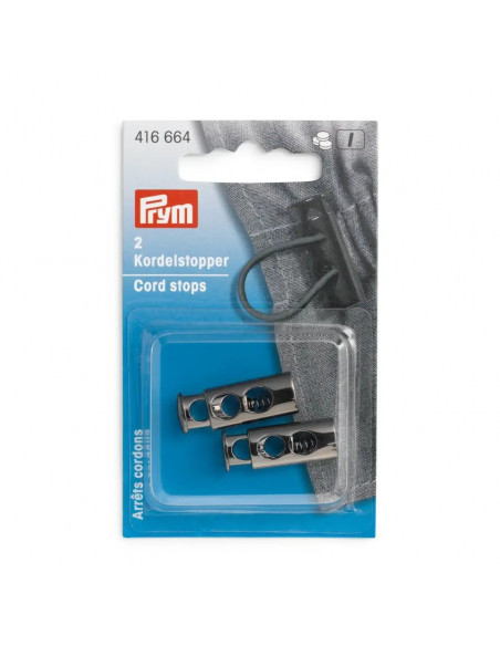 Arrêts cordons, 2 trous, noir brillant