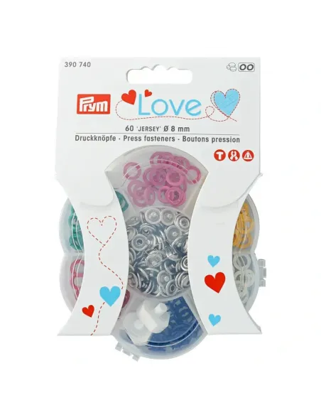 Boutons pression jersey Prym Love 8 mm | Zephyr Tissus
