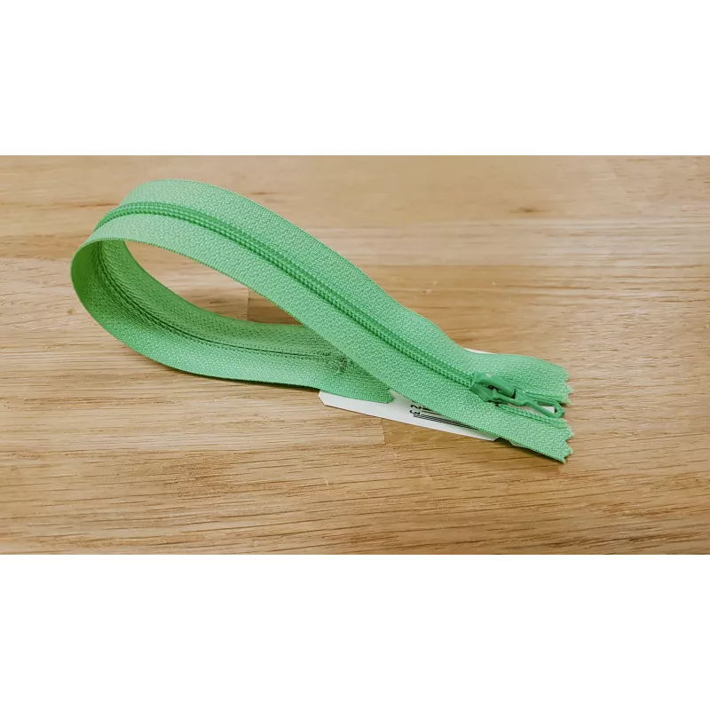 Fermeture Eclair Z51, Nylon, vert nil, 10cm
