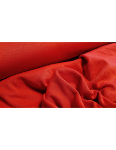 Jersey maille coton uni rouge 2