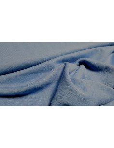 Jersey maille coton uni bleu jeans 2