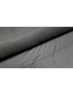 Jersey maille coton uni noir