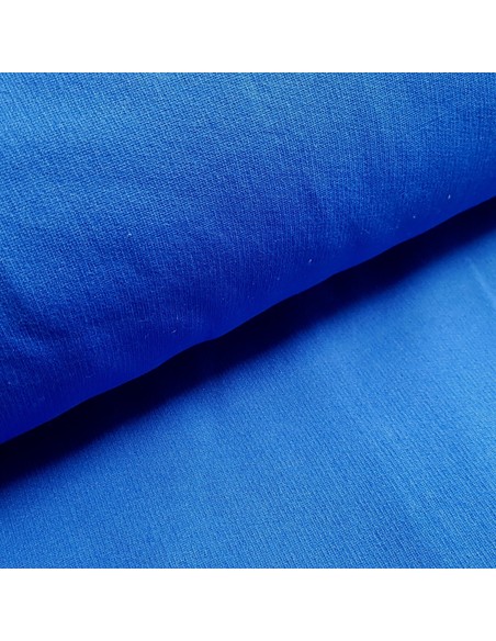 Tissu, Sweat Uni, Bleu Roi, Laize 180 cm, 70% Coton 30% Polyester
