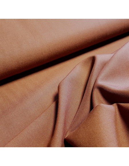 Tissu, Tailleur Uni, Marron Profond, Laize 160 cm, Polycoton