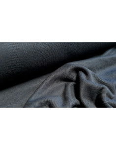 Jersey maille coton uni bleu nuit 2