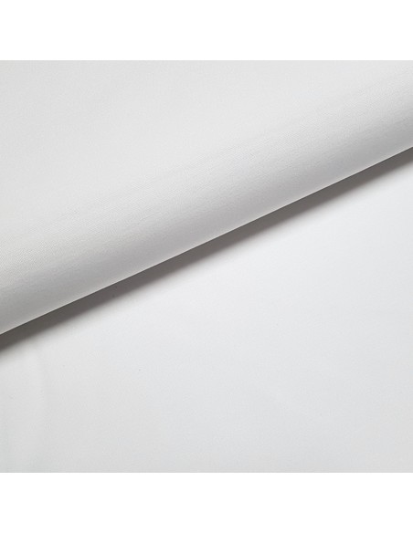 Tissu, Jersey Uni, Blanc Cassé, Laize 150 cm, Polyester Stretch