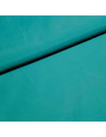 Tissu, Toile Polycoton Unie, Vert Canard, Laize 160 cm, 60% Coton 40% Polyester