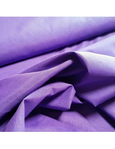 Tissu, Toile Polycoton Unie, Violet Intense, Laize 160 cm, 40% Polyester 60% Coton 2