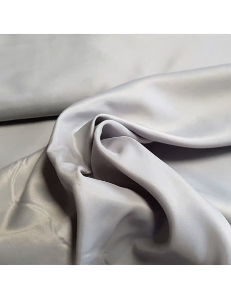 Tissu, Doublure Anti-statique Unie, Gris, Laize 160 cm, 100% Polyester