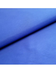 Tissu, Toile Polycoton Uni, Bleu Roi, Laize 160 cm, 60% Polyester 40% Coton