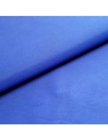 Tissu, Toile Polycoton Uni, Bleu Roi, Laize 160 cm, 60% Polyester 40% Coton