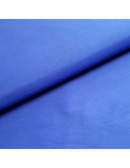 Tissu, Toile Polycoton Uni, Bleu Roi, Laize 160 cm, 60% Polyester 40% Coton