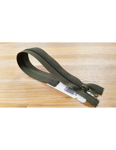 Fermeture Eclair Z51, Nylon, vert kaki, 10cm