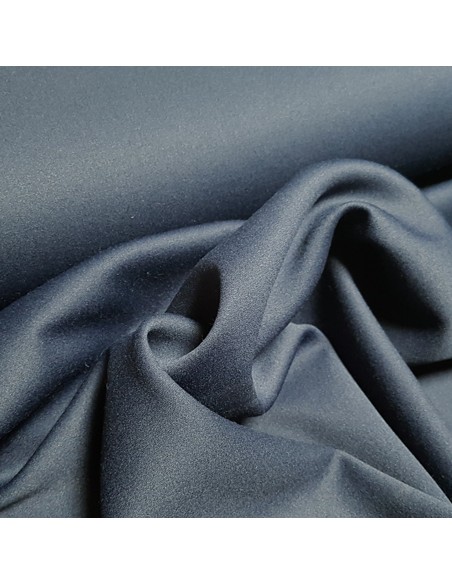 Tissu, Tailleur Uni, Bleu Marine, Laize 160 cm, 100% Polyester