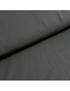 Tissu, Toile Polycoton Unie, Noire, Laize 160 cm, 60% Coton 40% Polyester