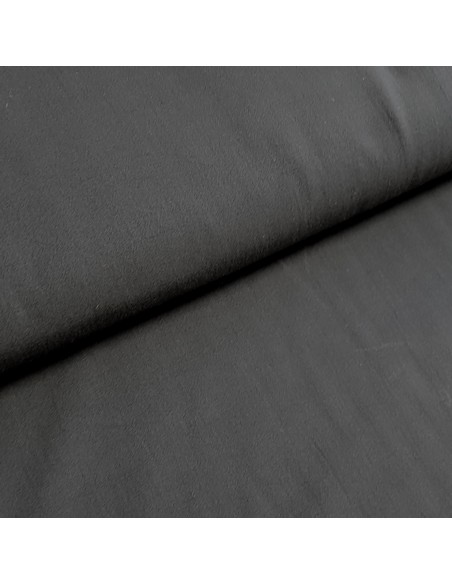 Tissu, Toile Polycoton Unie, Noire, Laize 160 cm, 60% Coton 40% Polyester