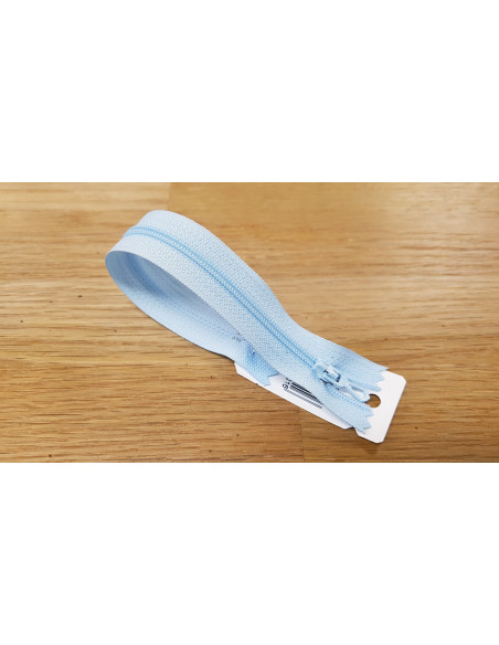 Fermeture Eclair Z51, Nylon, bleu azur, 10cm