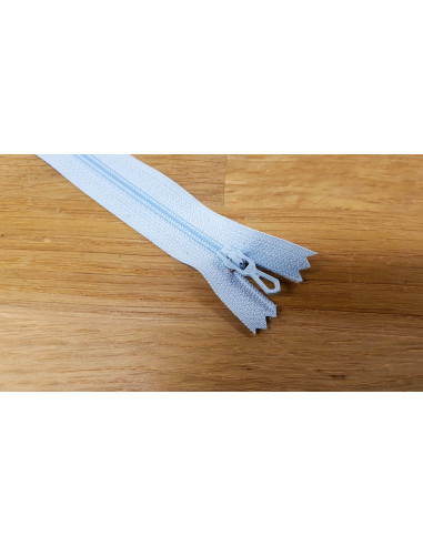 Fermeture Eclair Z51, Nylon, bleu azur, 35cm