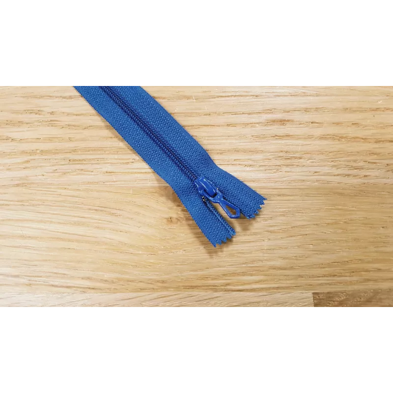 Fermeture Eclair Z51, Nylon, bleu drapeau, 10cm
