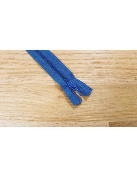 Fermeture Eclair Z51, Nylon, bleu drapeau, 10cm