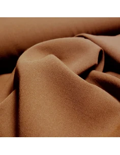 Tissu, Tailleur Uni, Marron Clair, Laize 160 cm, 70% Polyester 30% Coton 2