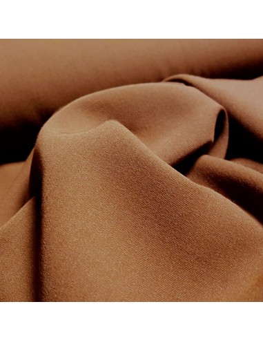 Tissu, Tailleur Uni, Marron Clair, Laize 160 cm, 70% Polyester 30% Coton